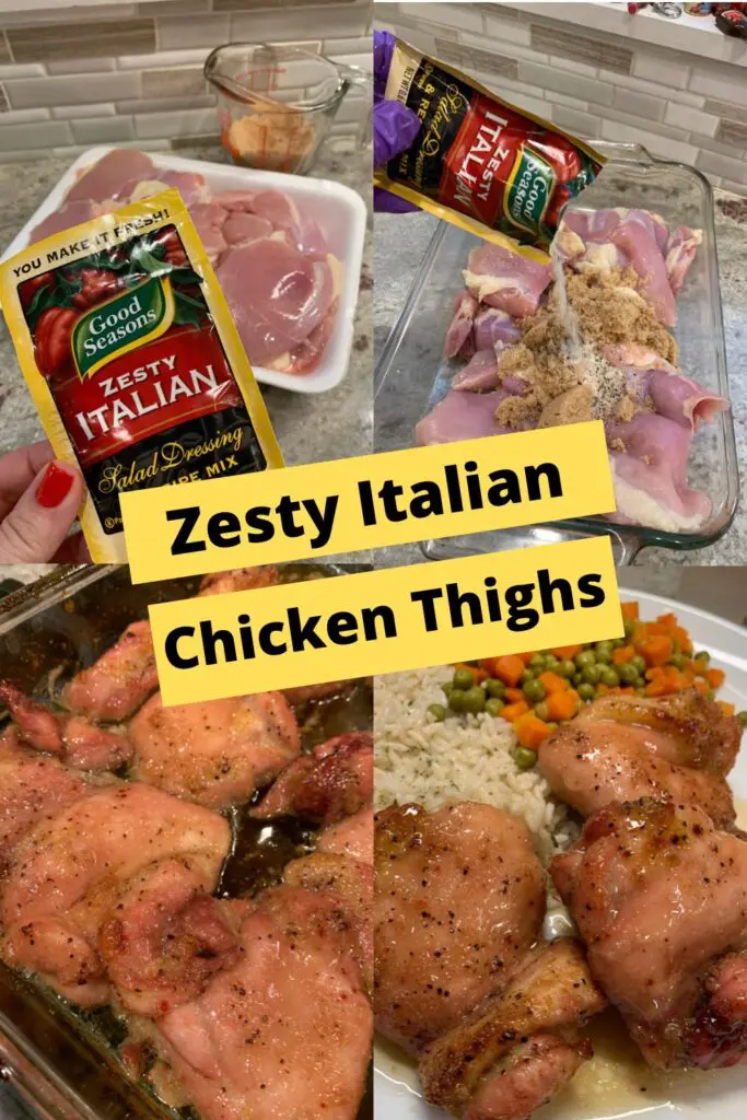 zesty Italian chicken thighs