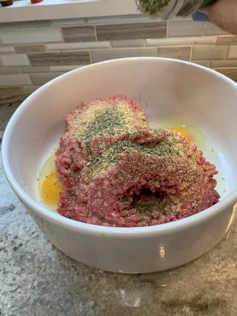 ground beef and eggs