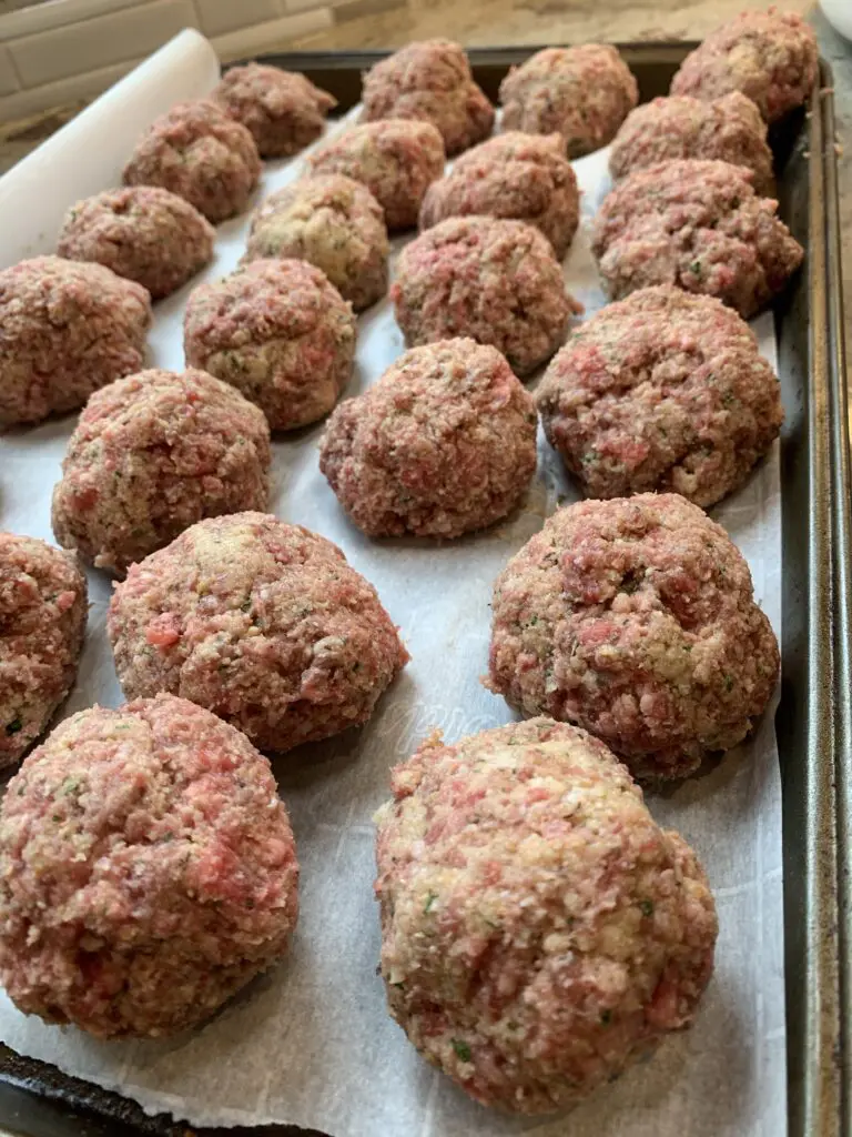 baked Italian meatballs