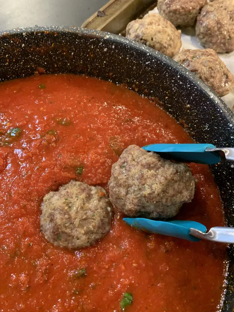 baked Italian meatballs