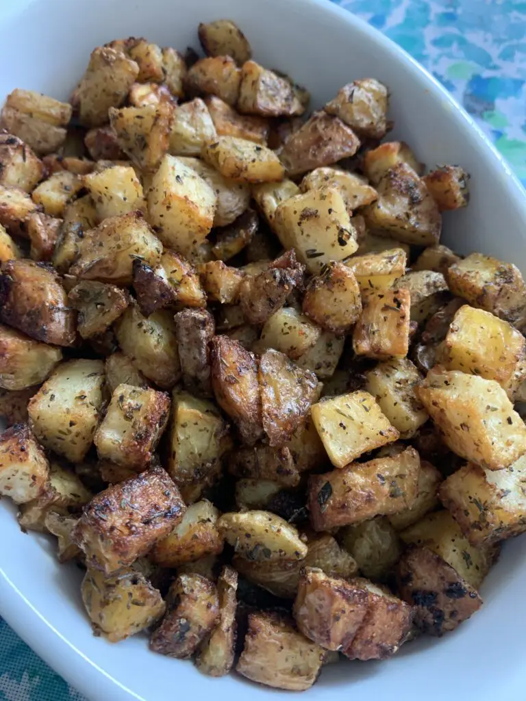 seasoned finished roasted potatoes