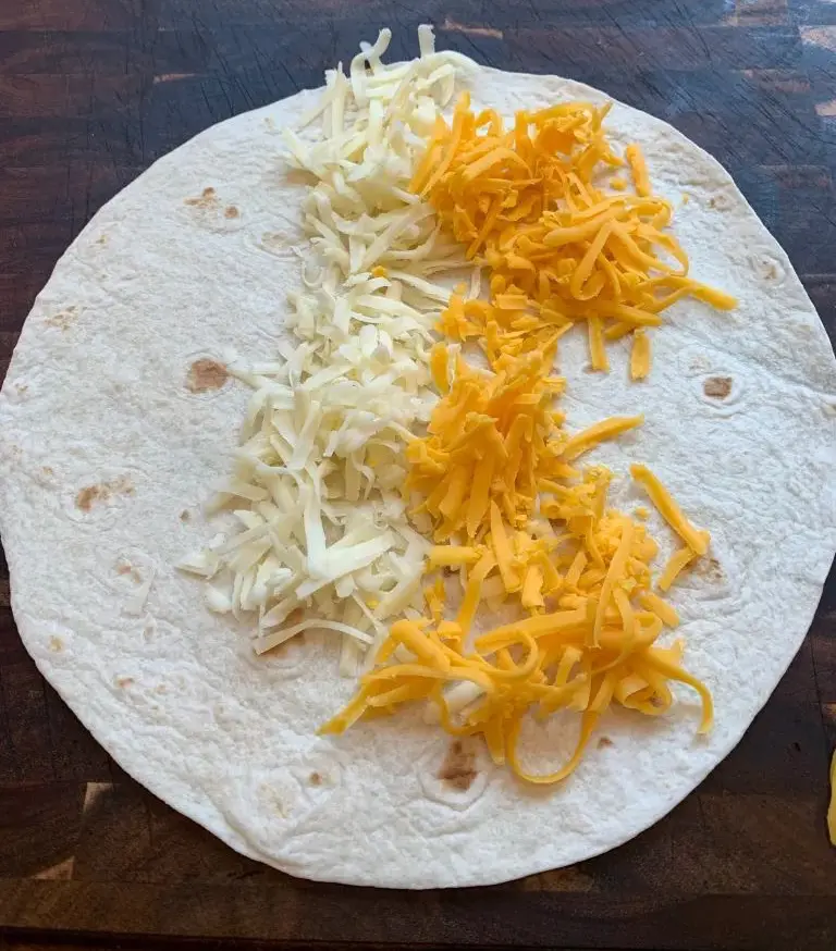 flour tortilla with cheese