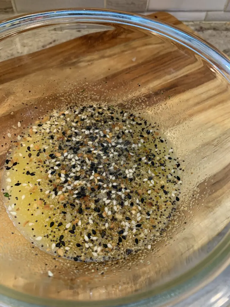 melted butter with other ingredients