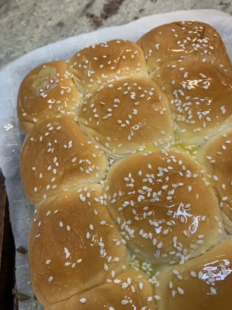 sesame seeds on the butter