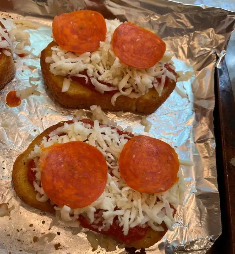 texas toast on baking sheet