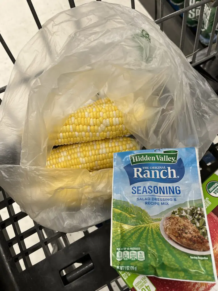 cleaned corn and ranch packet