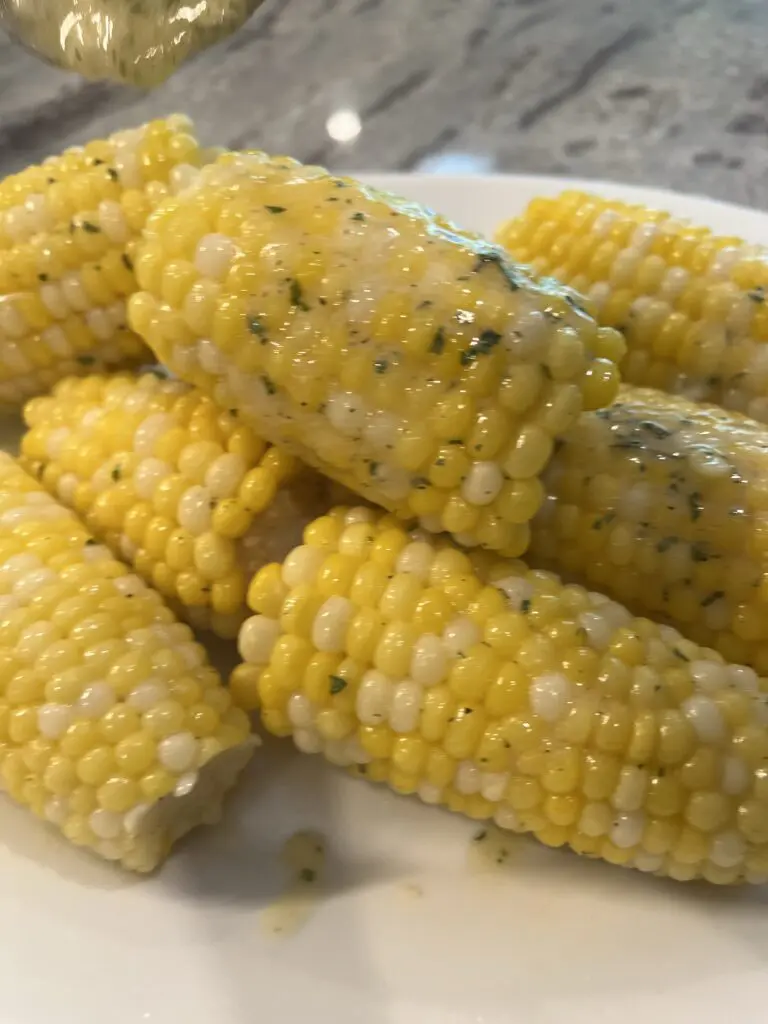 ranch butter corn plated
