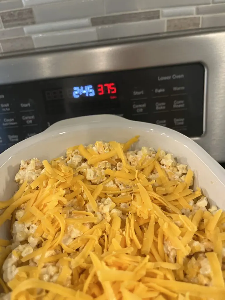 oven set to 375