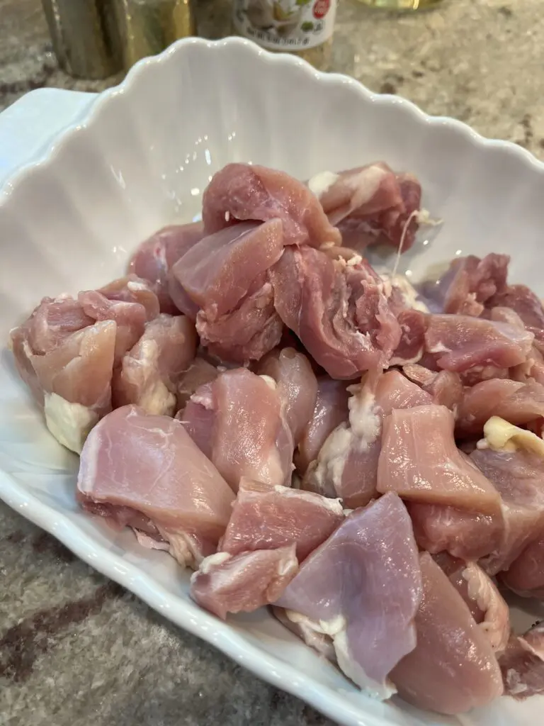 chicken thighs in a bowl
