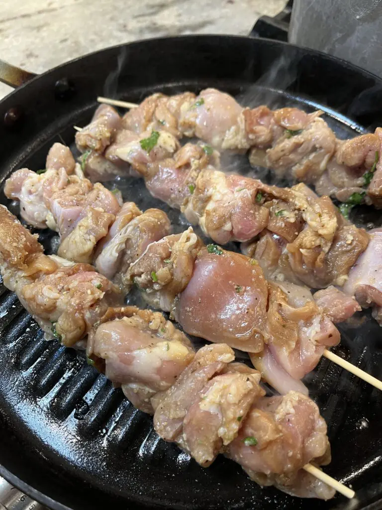 grilling the beet chicken marinade