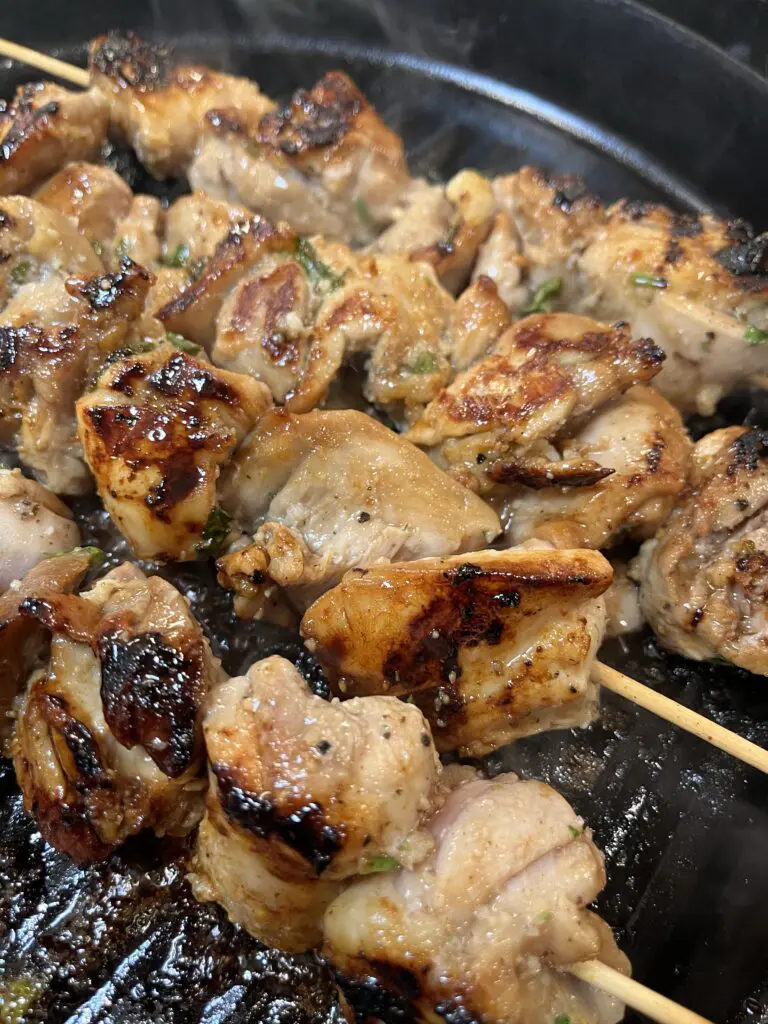 chicken being cooked