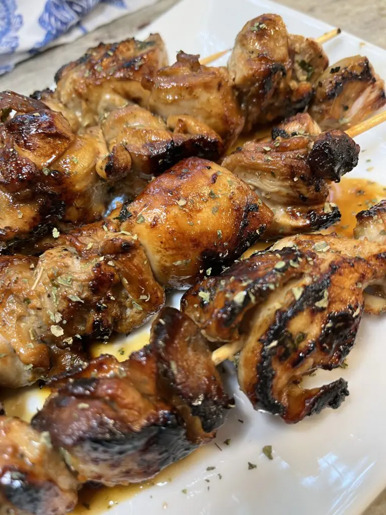 marinated cooked chicken