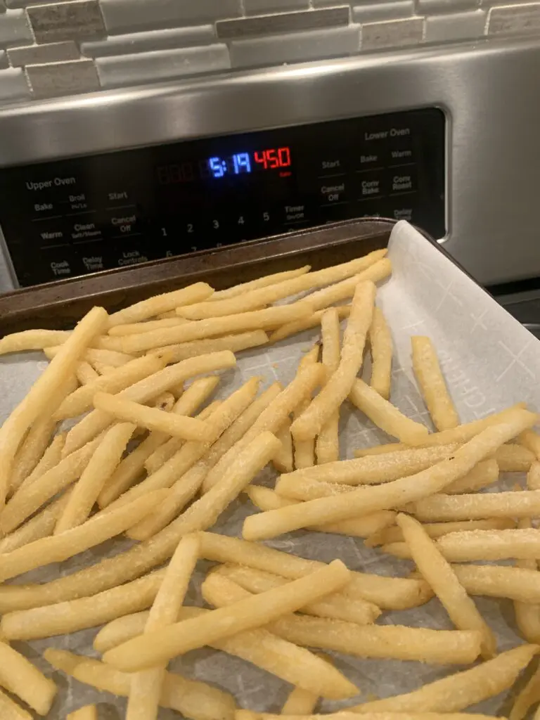 fries over oven