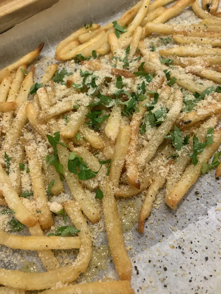 seasoned garlic Parmesan fries