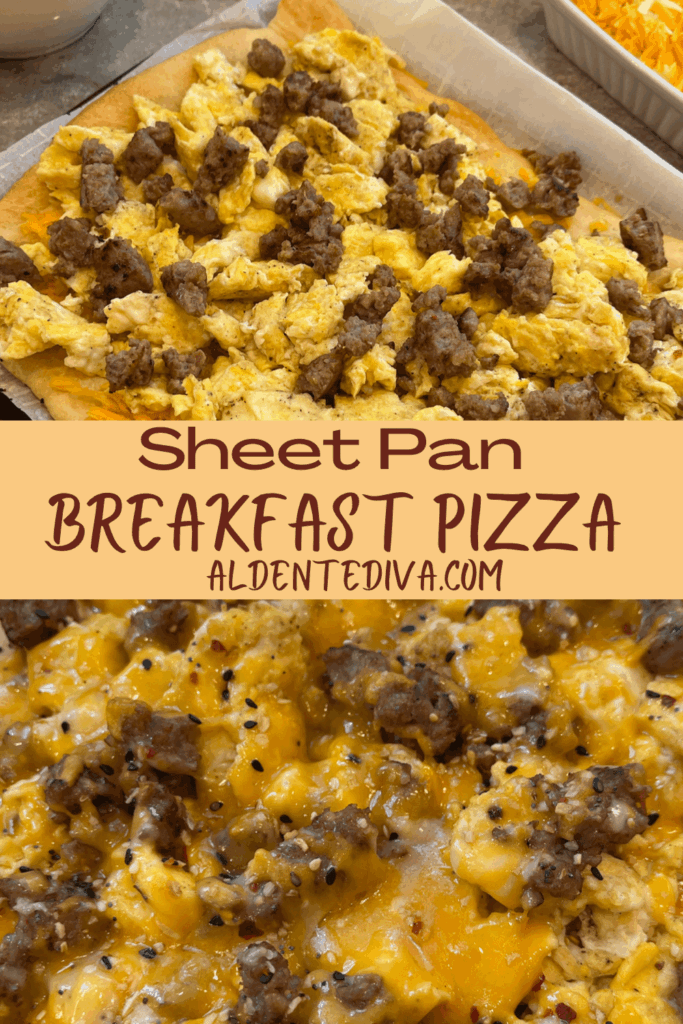 sheet pan breakfast pizza