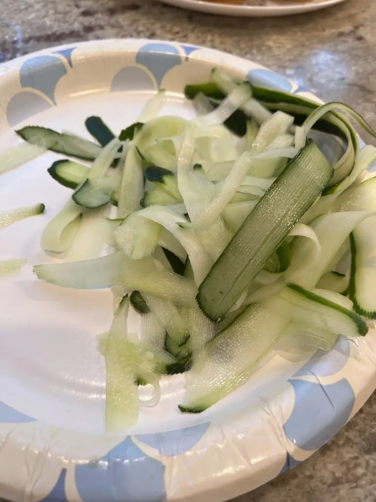 peeled cucumber