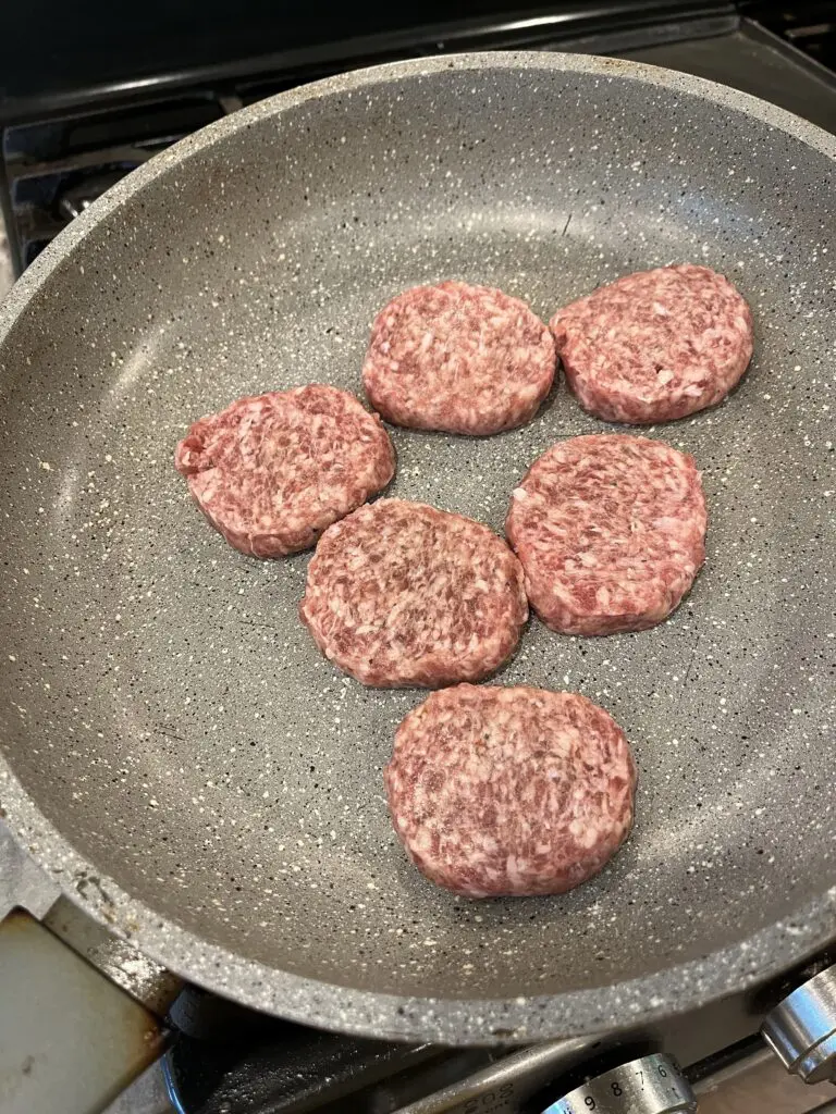 sausage in a skillet