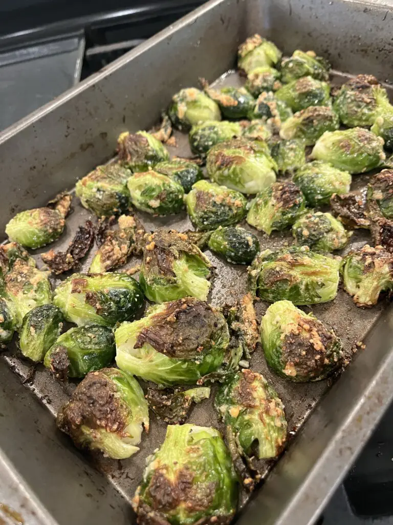 cooked Brussels sprouts