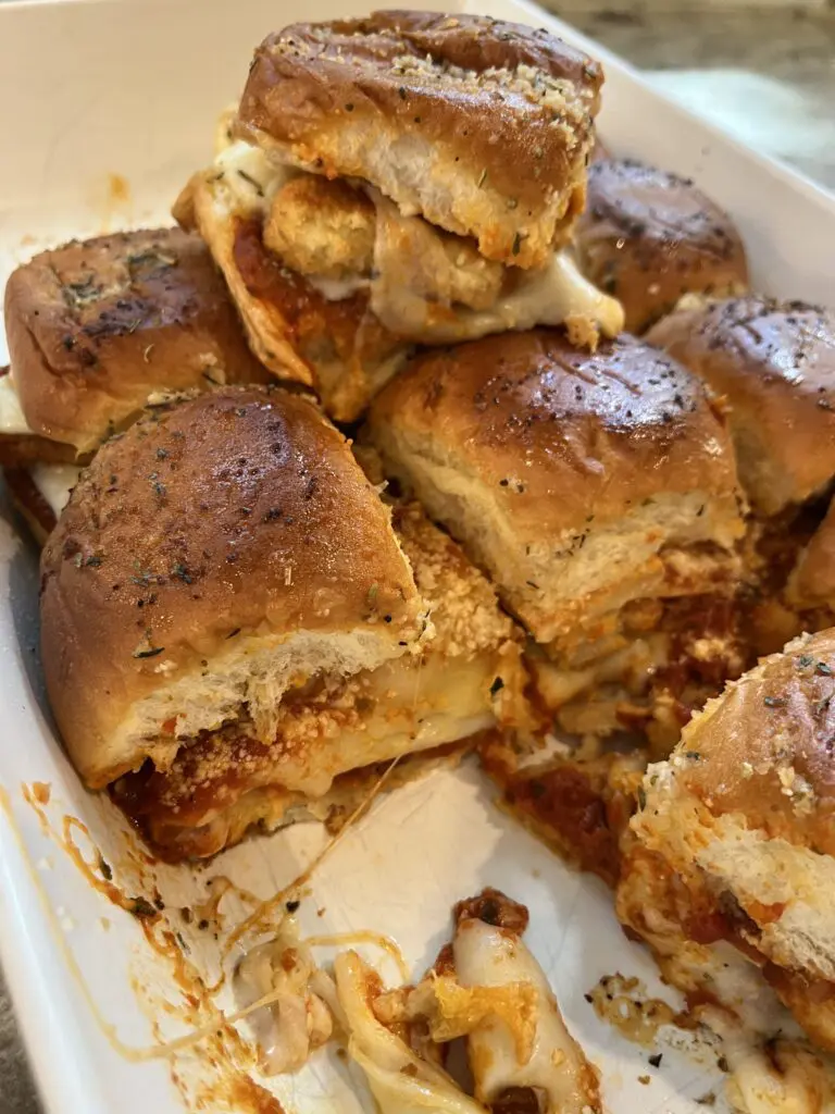 chicken nugget parmesan sliders
