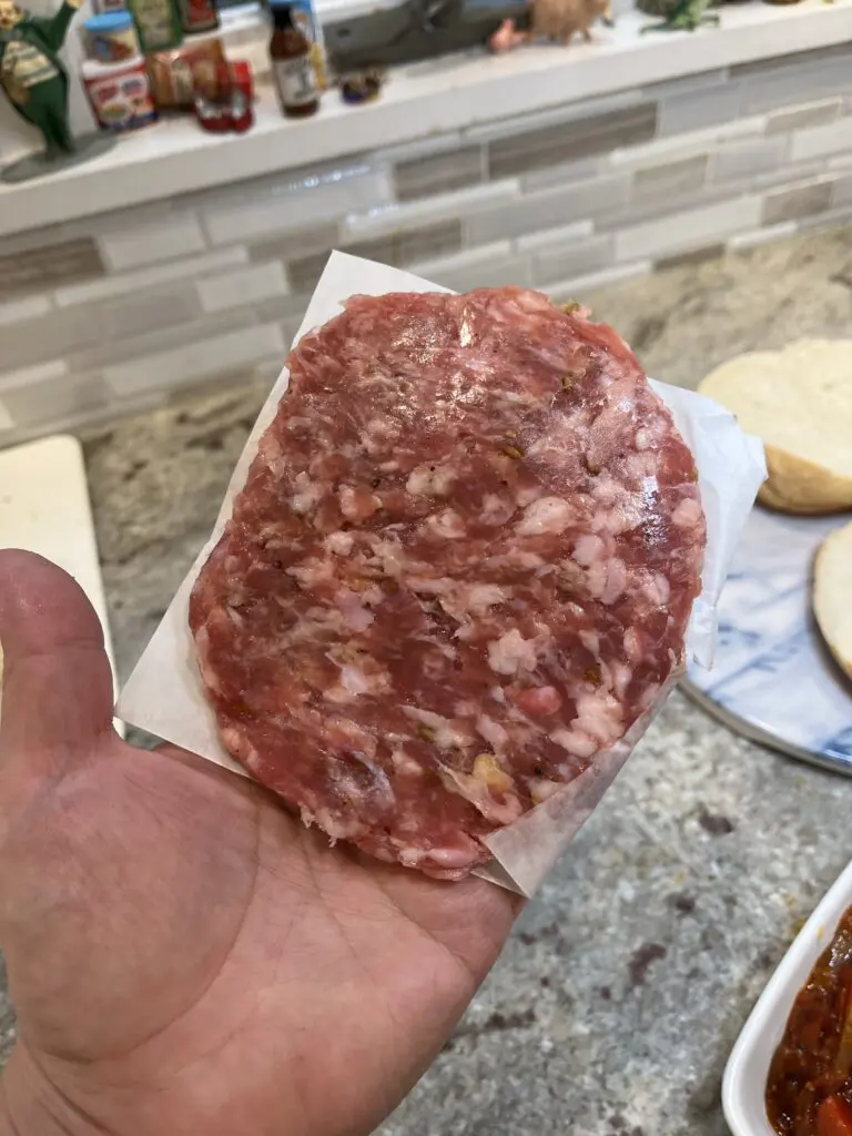 sausage patty melt