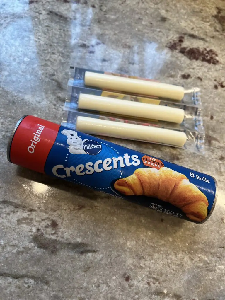 crescent rolls and string cheese