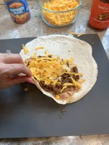 rolling up enchirito
