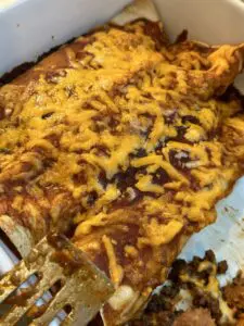 baked and finished enchirito