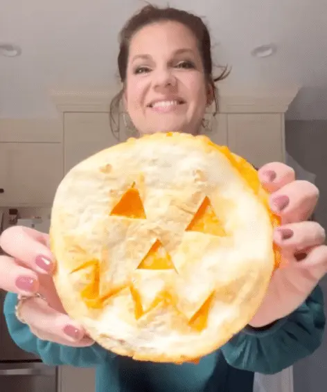 jack o lantern quesadilla