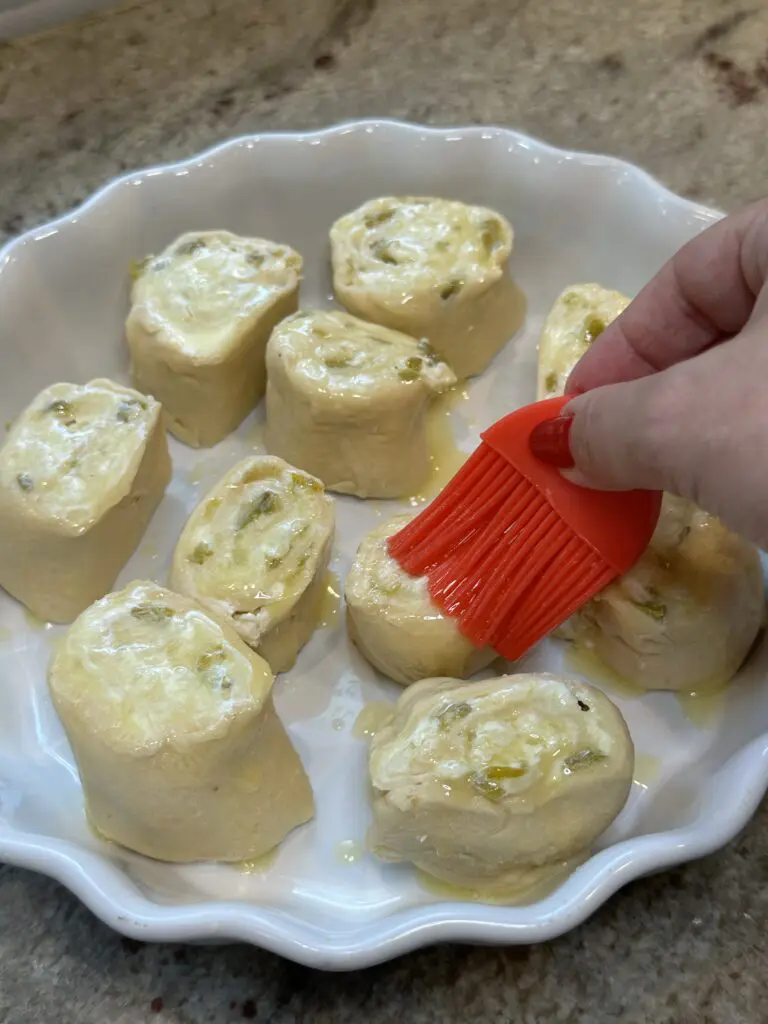 buttering the top