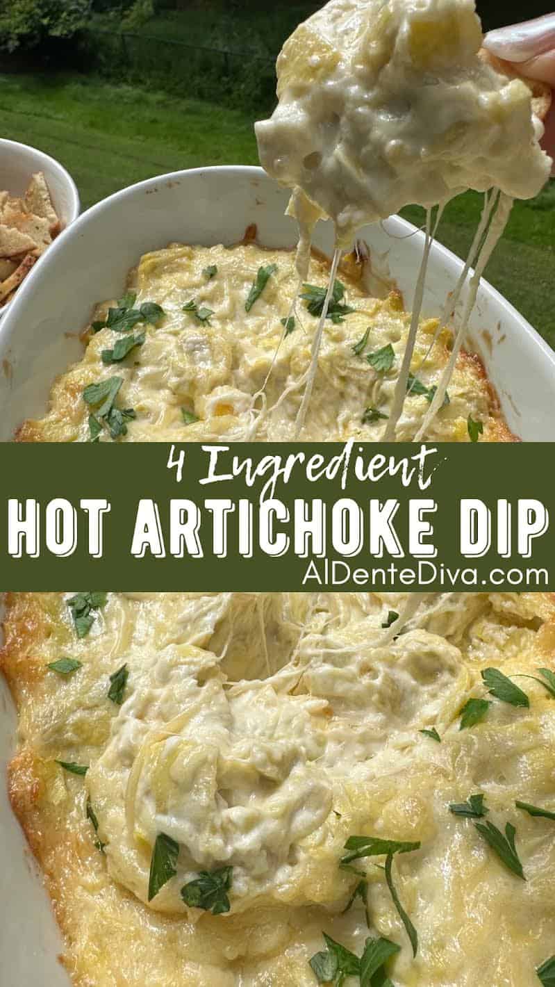 4 INGREDIENT HOT ARTICHOKE DIP - Al Dente Diva