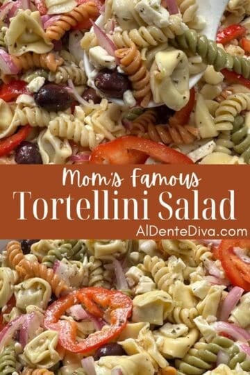 moms famous tortellini salad cover photo