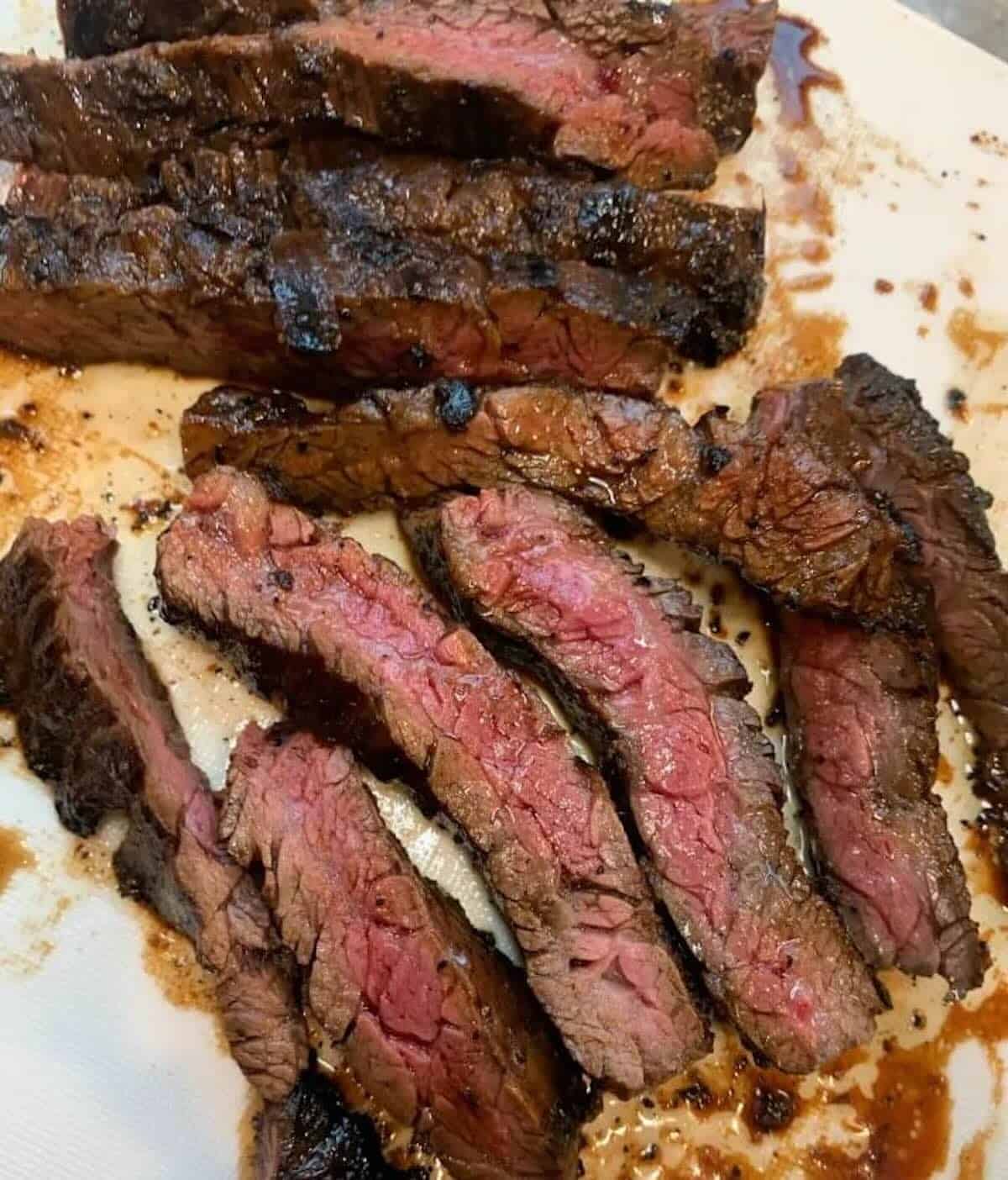 sliced skirt steak