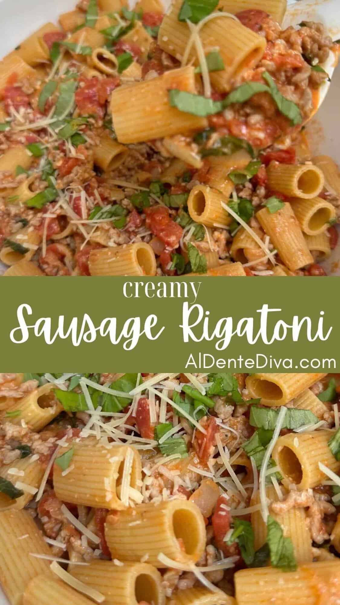 creamy sausage rigatoni covrer photo