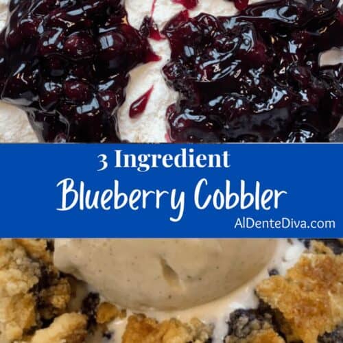 3 ingredient blueberry cobbler