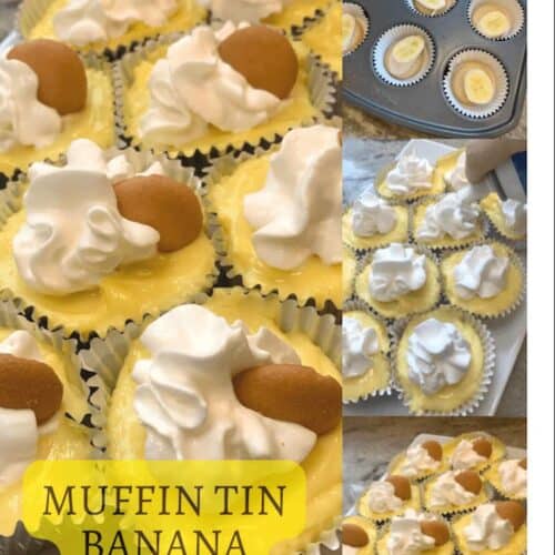 muffin tin banana cream pies