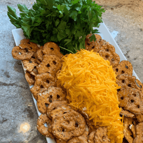 easter carrot cheese ball