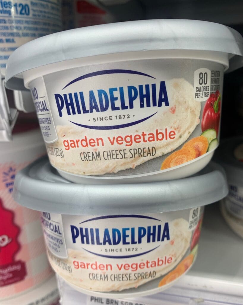 vegetable cream cheese