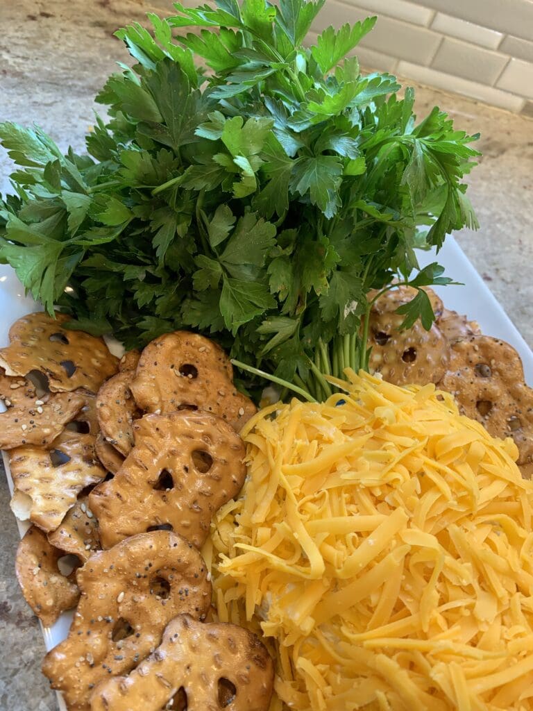 finished carrot cheese ball