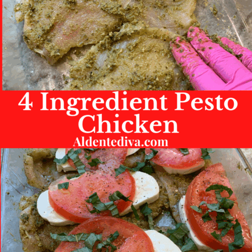 4 ingredient pesto chicken