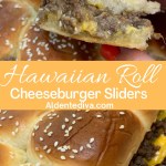 Hawaiian roll cheeseburger sliders