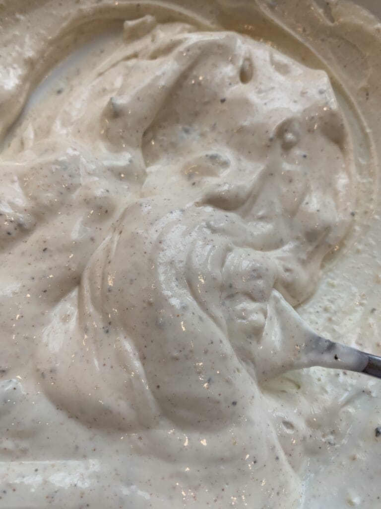 quesadilla sauce ingredientes mixed together.