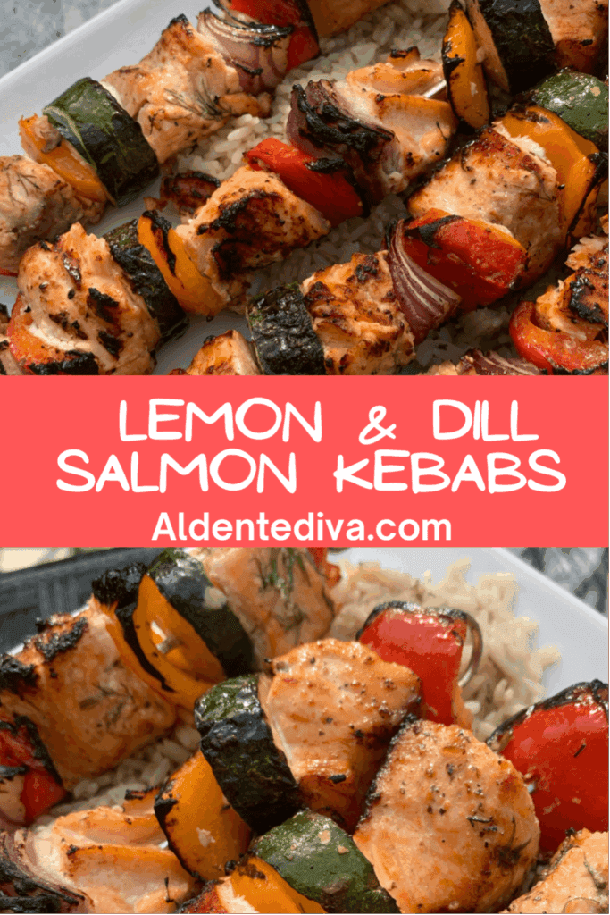 lemon and dill salmon kebabs