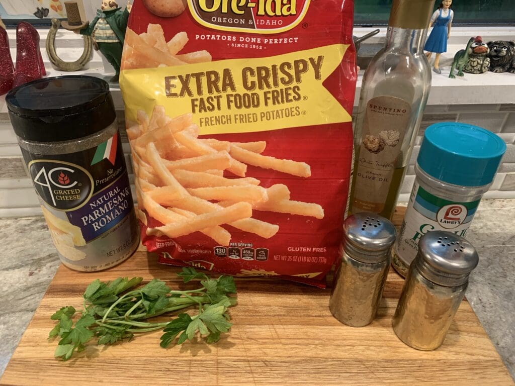 garlic Parmesan fries ingredients 