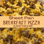 sheet pan breakfast pizza