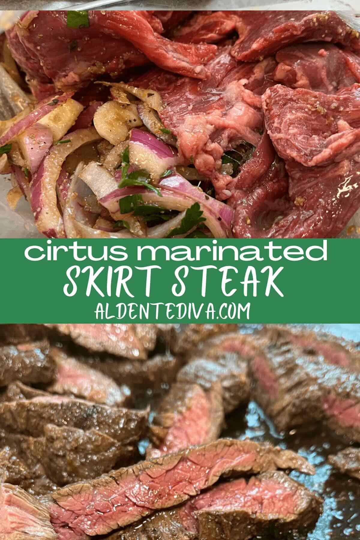 citrus marinated skirt steak cover