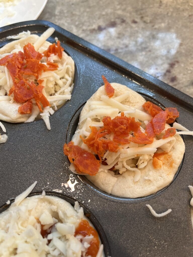 pepperoni pepperoni pizza cupcakes