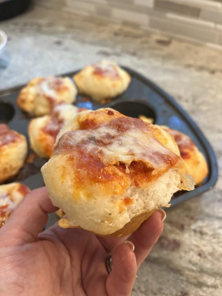 finished pizza cupcake