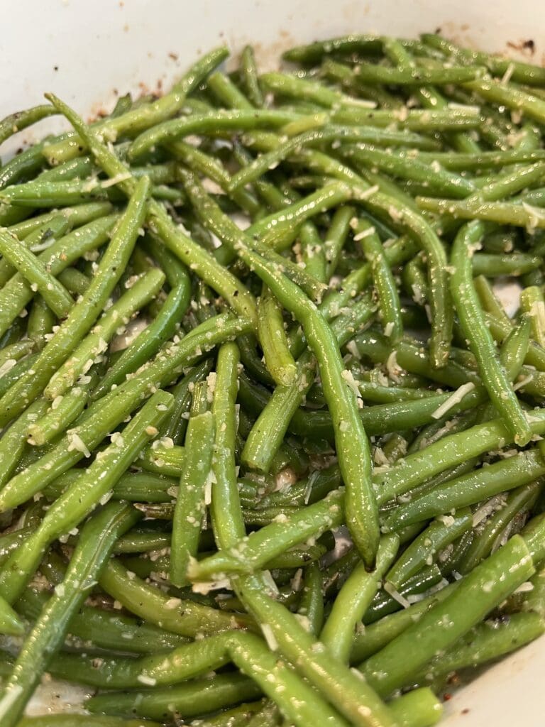 finish roasted green beans 