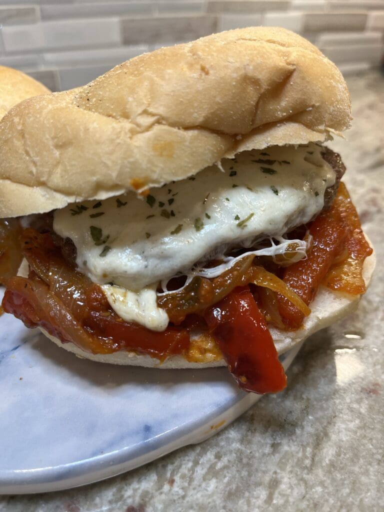 sausage and pepper sandwich