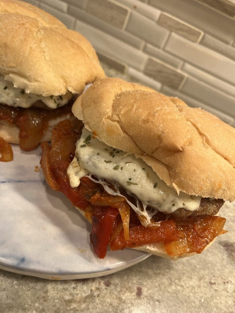 sausage and pepper sandwich